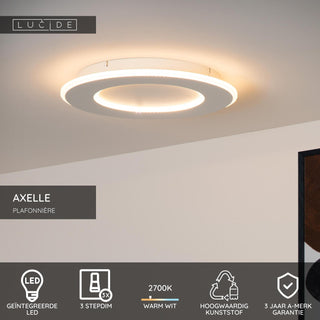 AXELLE - Ceiling light - Ø 39.6 cm - LED 3 StepDim - 1x24W 2700K - White