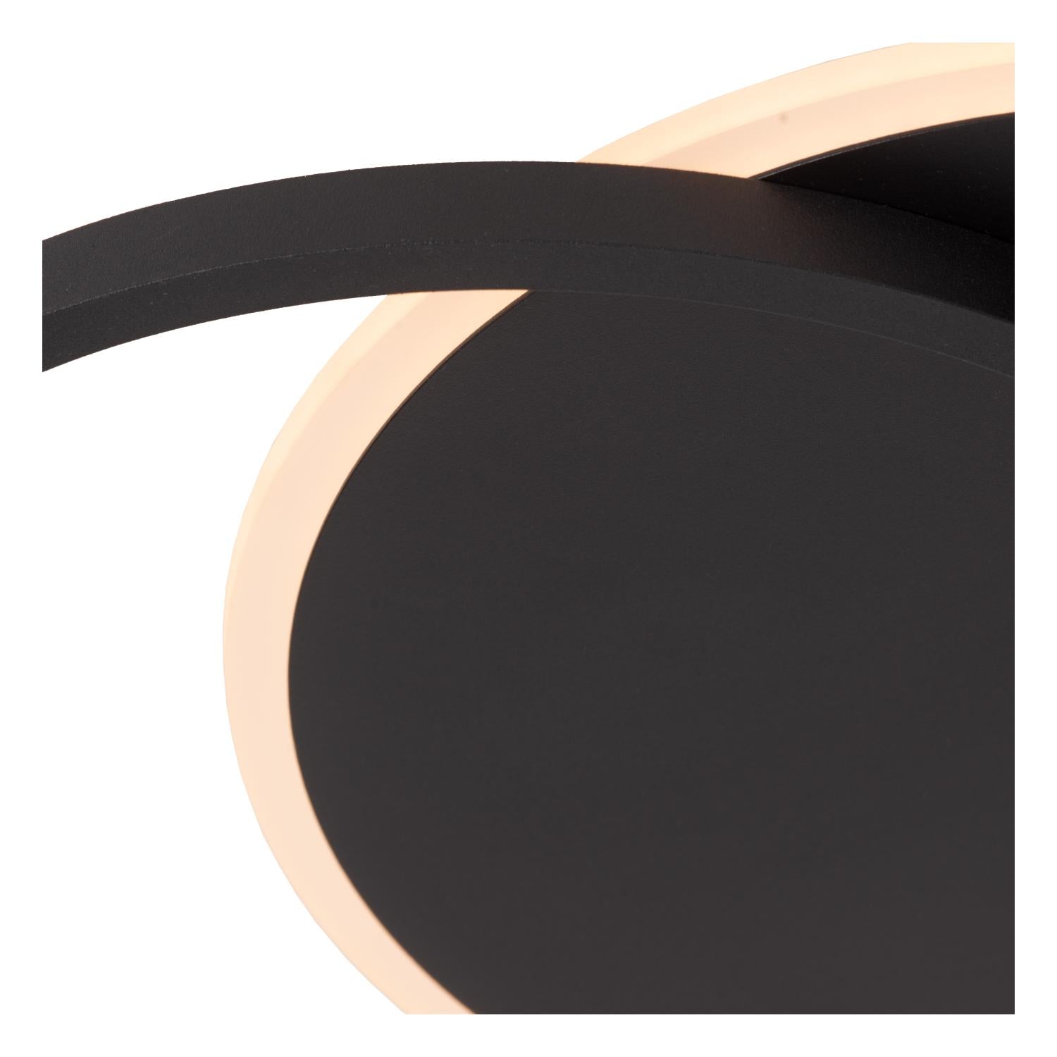 AXELLE - Plafonnier - Ø 29,5 cm - LED 3 StepDim - 1x24W 2700K - Noir