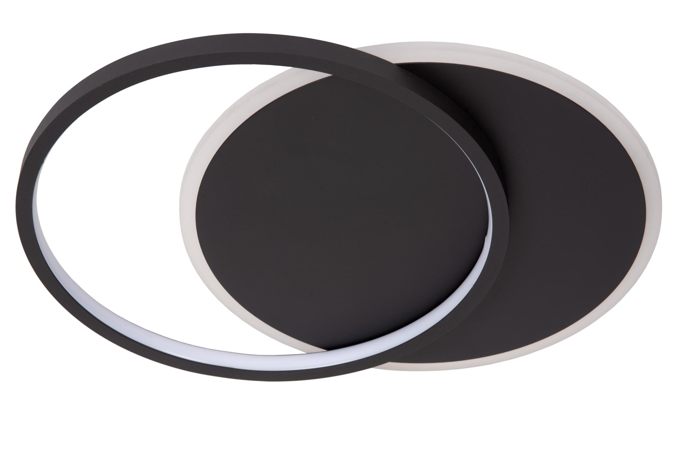 AXELLE - Plafonnier - Ø 29,5 cm - LED 3 StepDim - 1x24W 2700K - Noir
