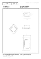 ANDREAS - Ceiling light - LED - 1x30W 2700K - Matt Gold / Brass