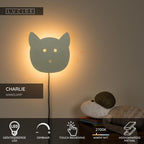 CHARLIE - Wall light Children's room - LED Dimmable - 1x7W 2700K - Green