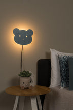 CHARLIE - Wandlamp Kinderkamer - LED Dimb. - 1x7W 2700K - Blauw