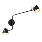 MILNE - Wall light - LED Dimmable - 2x8W 2700K - Black