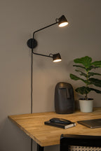 MILNE - Wall light - LED Dimmable - 2x8W 2700K - Black