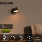 GIAN - Applique murale - LED Var. - 1x9W 2700K - Noir