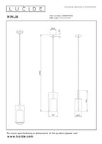 NINJA - Pendant light - Ø 11.5 cm - 1xE27 - Yellow