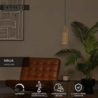 NINJA - Pendant light - Ø 11.5 cm - 1xE27 - Yellow