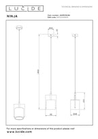 NINJA - Suspension - Ø 16 cm - 1xE27 - Rose