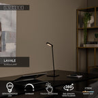 LAVALE - Bureaulamp - LED Dimb. - 1x3W 2700K - Zwart