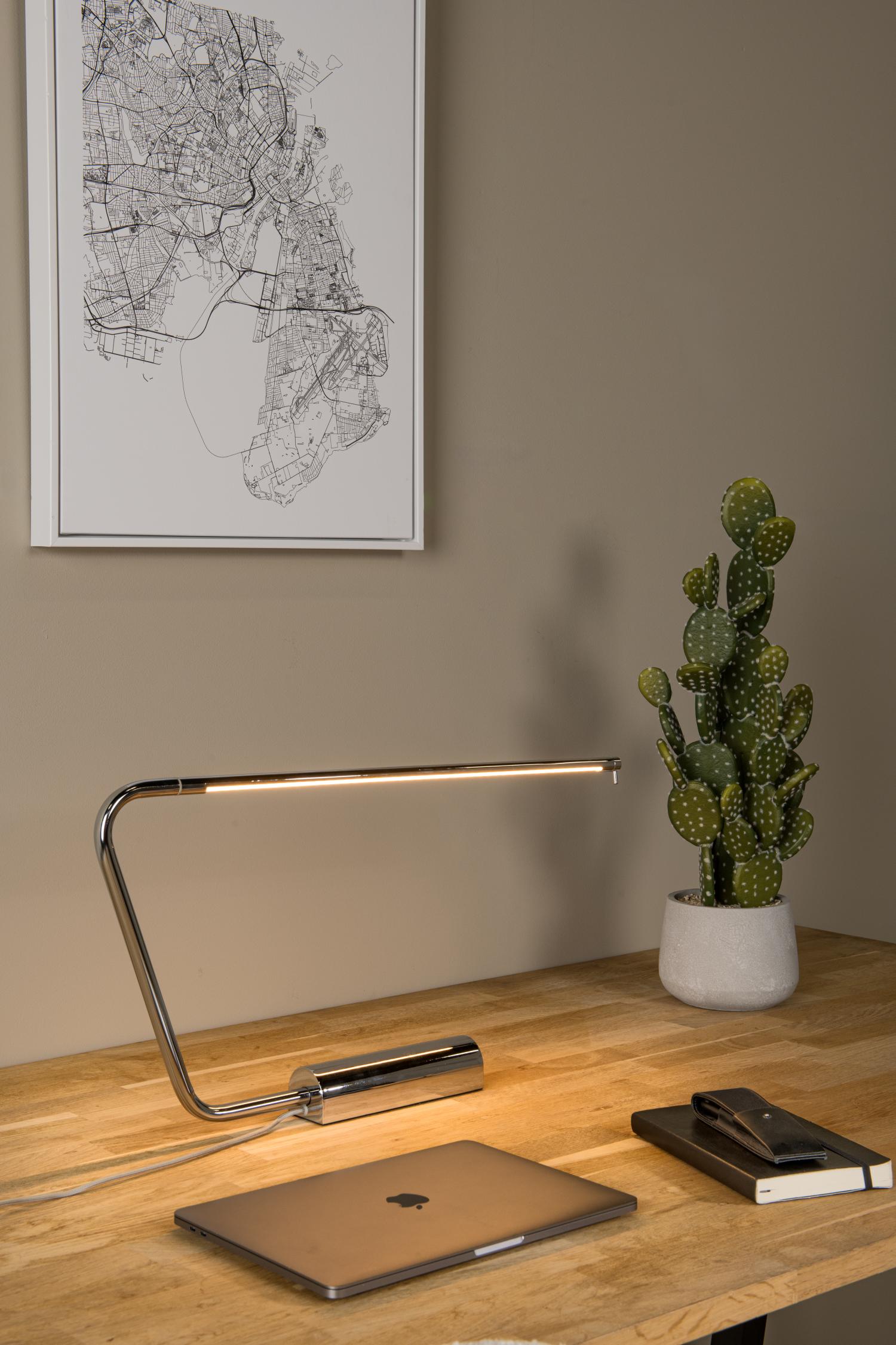 MADISON - Bureaulamp - LED Dimb. - 1x9W 2700K - Chroom