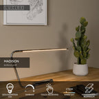 MADISON - Bureaulamp - LED Dimb. - 1x9W 2700K - Chroom