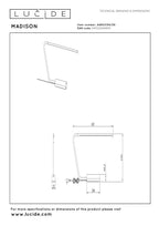MADISON - Lampe de bureau - LED Var. - 1x6,5W 2700K - Noir