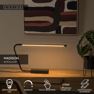 MADISON - Lampe de bureau - LED Var. - 1x6,5W 2700K - Noir