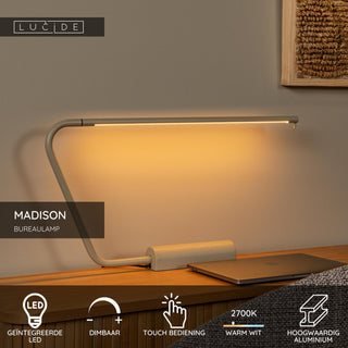MADISON - Lampe de bureau - LED Var. - 1x6,5W 2700K - Taupe