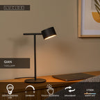 GIAN - Table lamp - LED Dimmable - 1x9W 2700K - Black