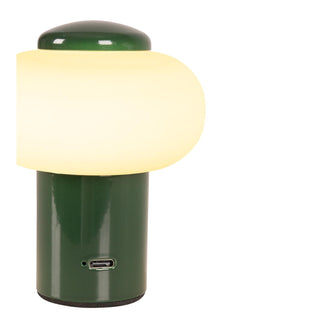 GUSTAV - Rechargeable table lamp - Battery - Ø 8 cm - LED Dimmable - 1x0.8W 2700K - Green | Essential
