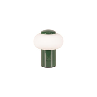 GUSTAV - Rechargeable table lamp - Battery - Ø 8 cm - LED Dimmable - 1x0.8W 2700K - Green | Essential