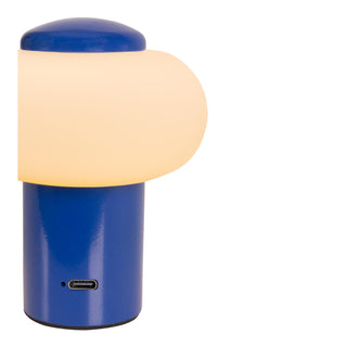 GUSTAV - Lampe de table rechargeable - Batterie/Pile - Ø 8 cm - LED Var. - 1x0,8W 2700K - Bleu | Essential