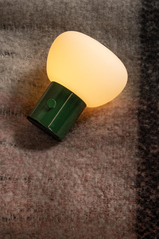 GUSTAV - Lampe de table rechargeable - Batterie/Pile - Ø 8 cm - LED Var. - 1x0,8W 2700K - Vert | Essential