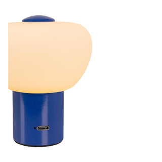 GUSTAV - Lampe de table rechargeable - Batterie/Pile - Ø 8 cm - LED Var. - 1x0,8W 2700K - Bleu | Essential