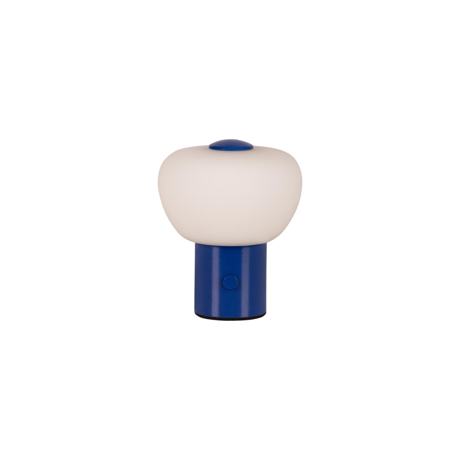 GUSTAV - Lampe de table rechargeable - Batterie/Pile - Ø 8 cm - LED Var. - 1x0,8W 2700K - Bleu | Essential