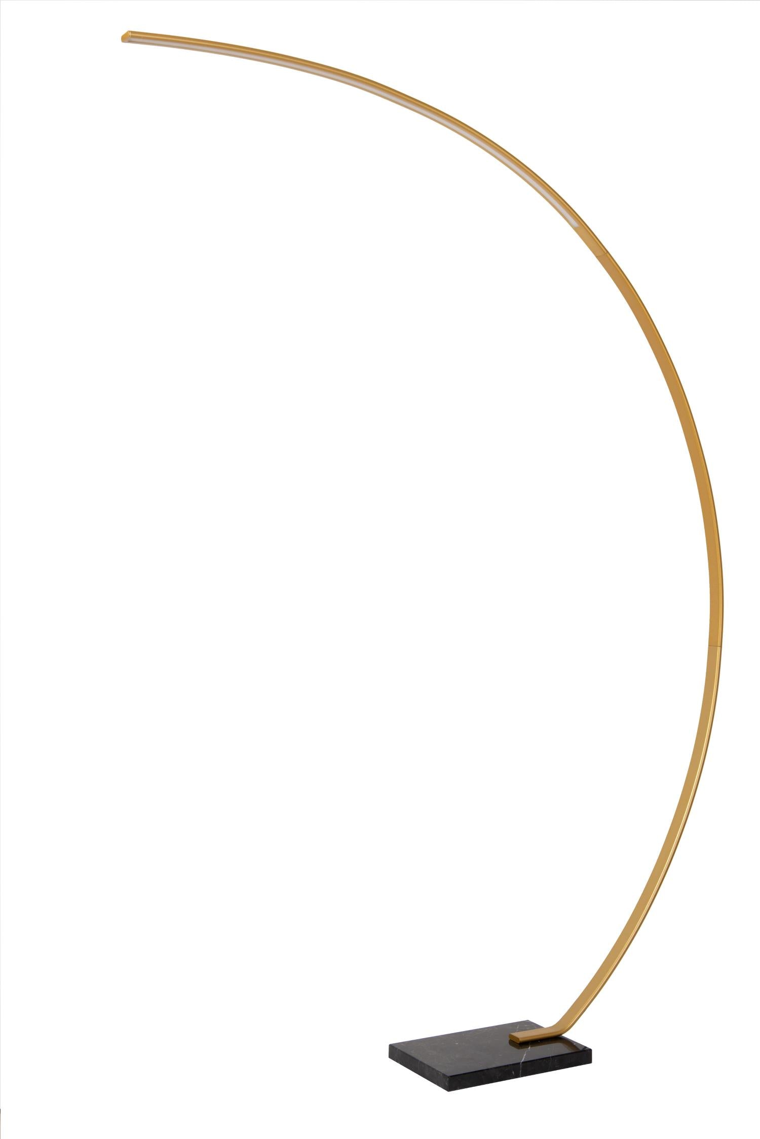 CURVE - Booglamp - LED Dimb. - 1x15W 2700K - Mat Goud / Messing