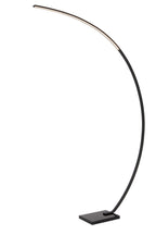 CURVE - Lampadaire arqué - LED Var. - 1x15W 2700K - Noir