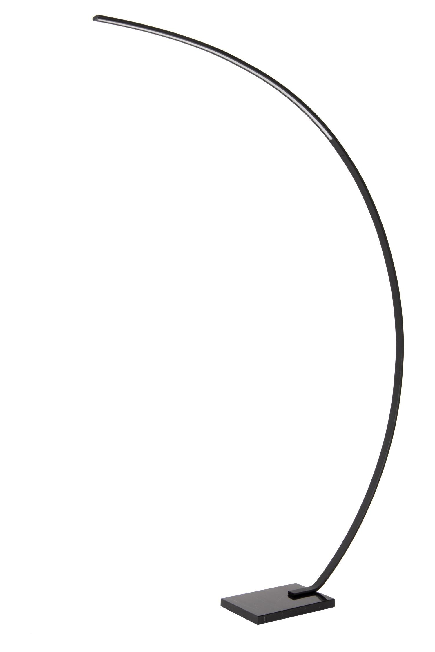 CURVE - Lampadaire arqué - LED Var. - 1x15W 2700K - Noir