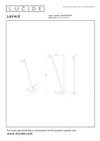 LAVALE - Liseuse - LED Var. - 1x3W 2700K - Noir
