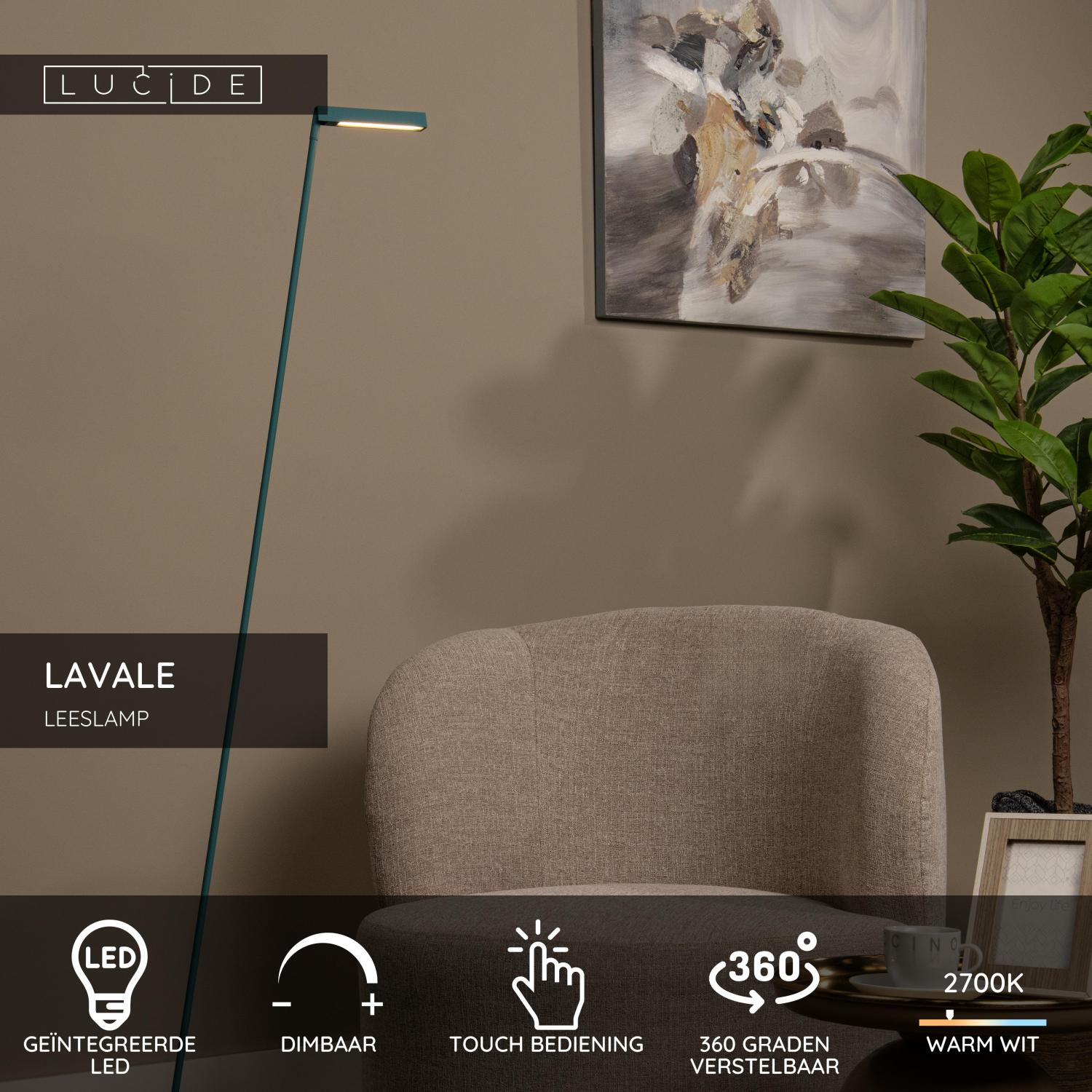 LAVALE - Reading lamp - LED Dimmable - 1x3W 2700K - Turquoise