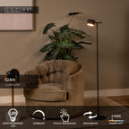 GIAN - Floor lamp - LED Dimmable - 1x9W 2700K - Black