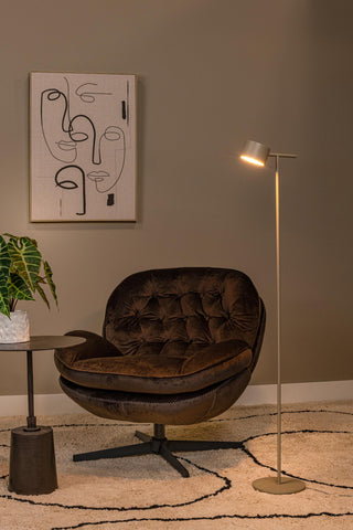GIAN - Floor lamp - LED Dimmable - 1x9W 2700K - Taupe