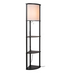 MENNO - Lampadaire - 1xE27 - Noir