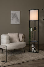 MENNO - Lampadaire - 1xE27 - Noir