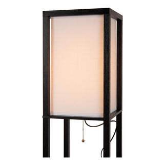 MENNO - Lampadaire - 1xE27 - Avec chargeur sans fil - Noir