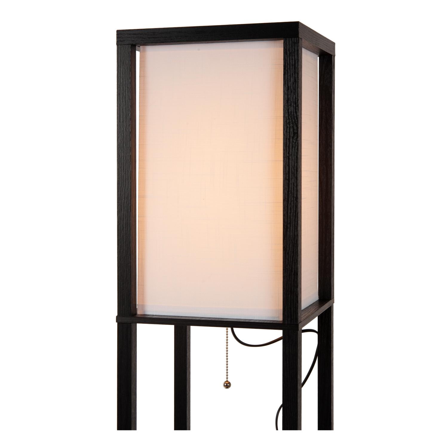 MENNO - Lampadaire - 1xE27 - Avec chargeur sans fil - Noir