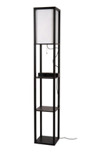 MENNO - Lampadaire - 1xE27 - Avec chargeur sans fil - Noir