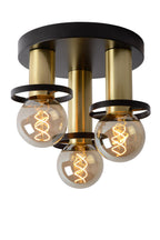 ANAKA - Ceiling light - Ø 30 cm - 3xE27 - Black