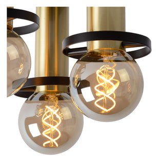 ANAKA - Ceiling light - Ø 30 cm - 3xE27 - Black