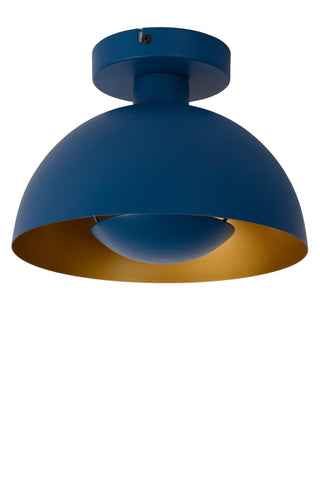 SIEMON - Plafonnière - Ø 25 cm - 1xE27 - Blauw