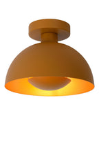 SIEMON - Plafonnière - Ø 25 cm - 1xE27 - Okergeel