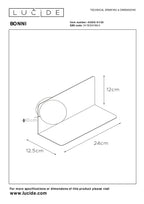BONNI - Wandlamp - 1xG9 - Zwart