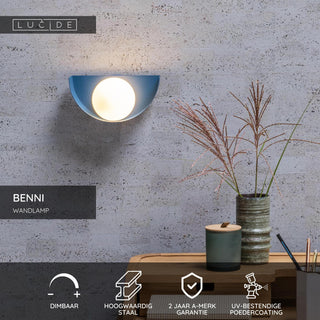 BENNI - Applique murale - 1xG9 - Bleu