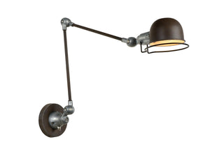 HONORE - Wandlamp - 1xE14 - Roest bruin