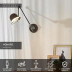 HONORE - Wandlamp - 1xE14 - Roest bruin