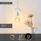 SCOTT - Wandlamp - 1xE27 - Wit