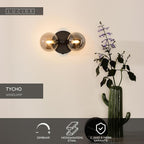 TYCHO - Wandlamp - 2xG9 - Zwart