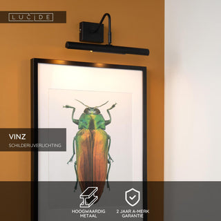 VINZ - Applique pour tableau - 2xG9 - Noir
