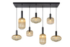 MALOTO - Pendant light - 7xE27 - Amber