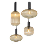 MALOTO - Pendant light - 7xE27 - Amber